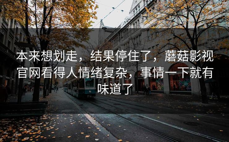 本来想划走，结果停住了，蘑菇影视官网看得人情绪复杂，事情一下就有味道了